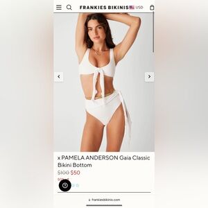 White Frankie’s Bikinis matching bikini